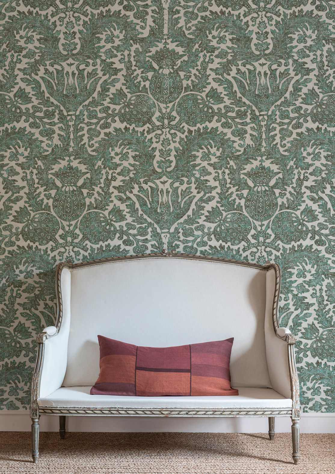 Pomegranate Wallpaper - Verdigris