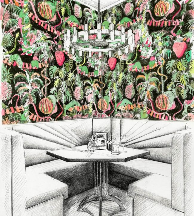 Precarious Pangolins Wallpaper - Tropical - ZPLW312981 - Zoffany