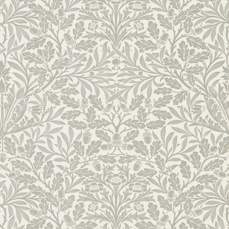 Pure Acorn Wallpaper - Ecru/Pewter - 216042 - Morris & Co