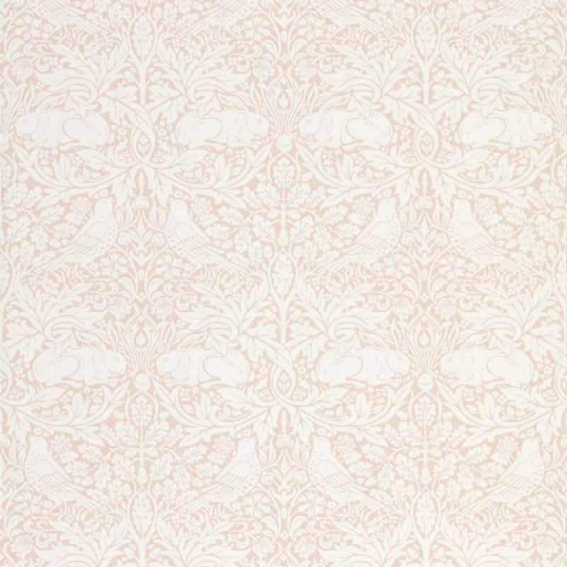 Pure Brer Rabbit Wallpaper - Faded Sea Pink - 216533 - Morris & Co