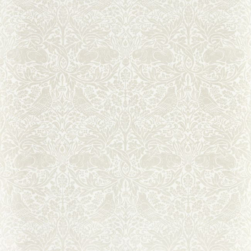 Pure Brer Rabbit Wallpaper - White Clover - 216534 - Morris & Co
