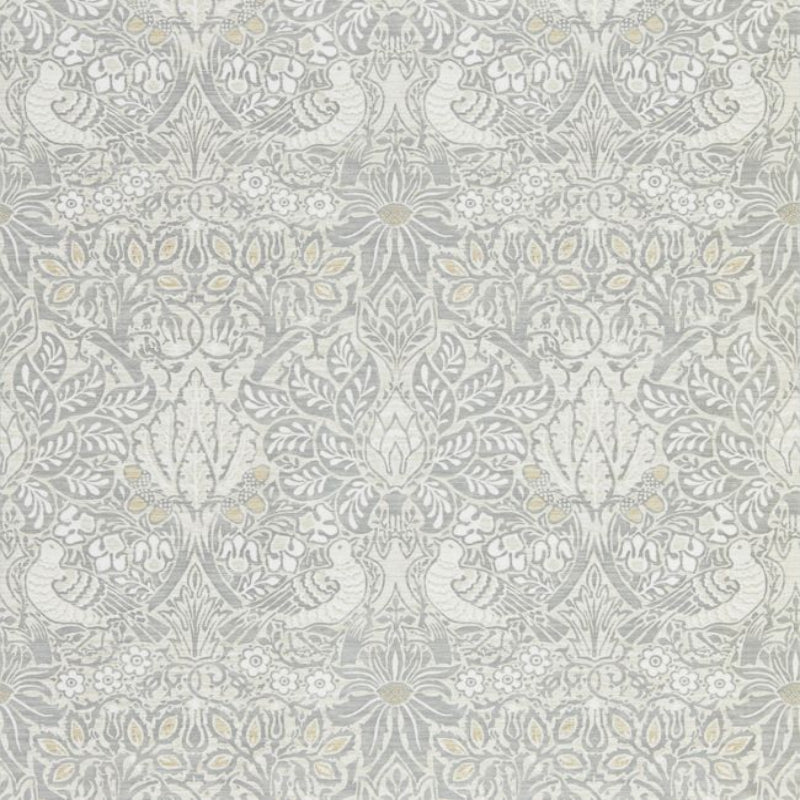 Pure Dove & Rose Wallpaper - Cloud Grey - 216520 - Morris & Co