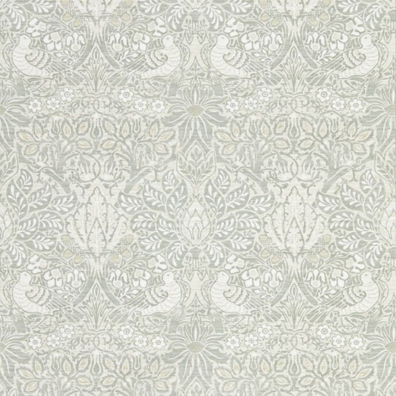 Pure Dove & Rose Wallpaper - Grey Blue - 216522 - Morris & Co