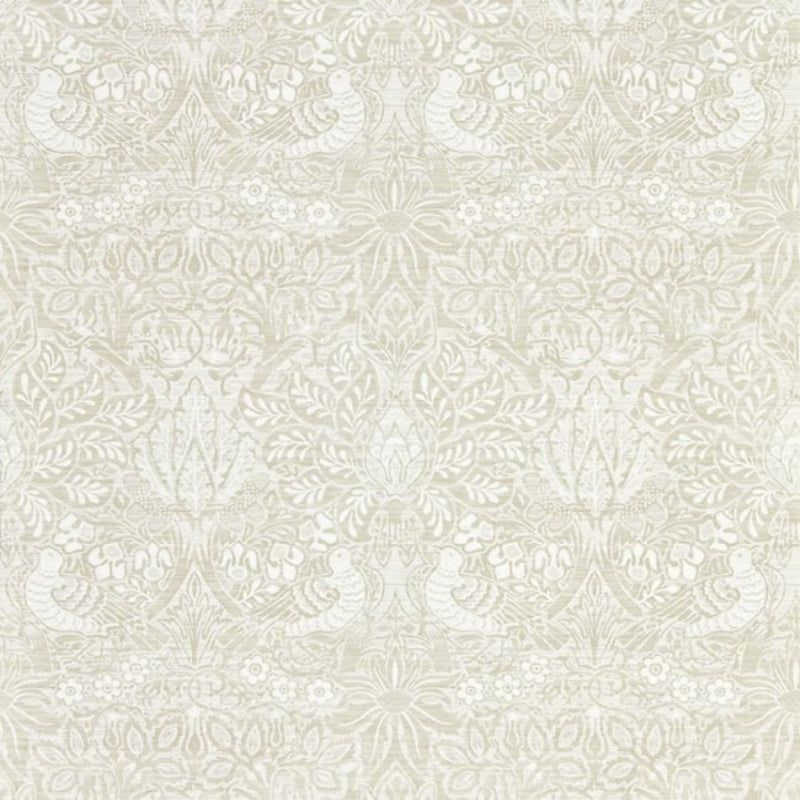 Pure Dove & Rose Wallpaper - White Clover - 216521 - Morris & Co