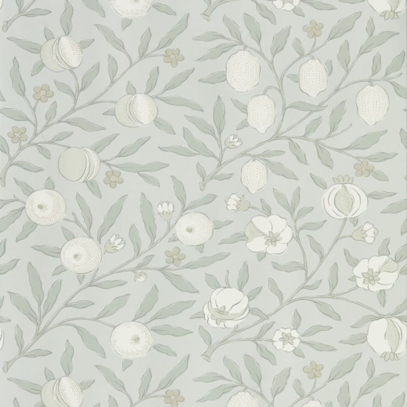Pure Fruit Wallpaper - Grey Blue - 216540 - Morris & Co