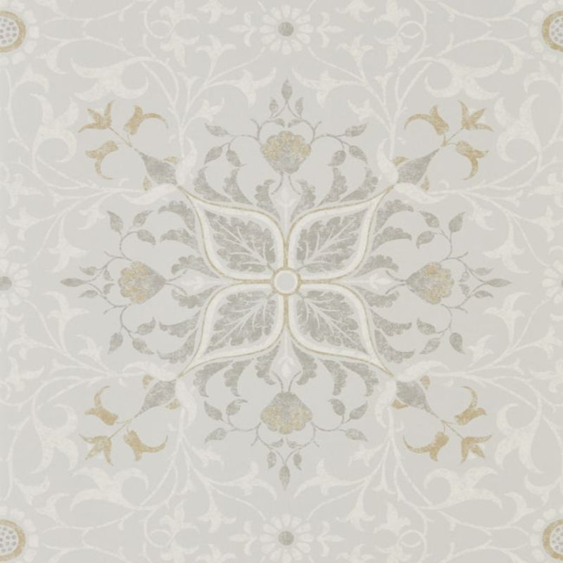 Pure Net Ceiling Wallpaper - Stone/Chalk - 216037 - Morris & Co