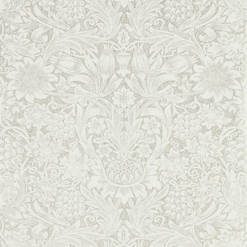 Pure Sunflower Wallpaper - Chalk/Silver - 216049 - Morris & Co