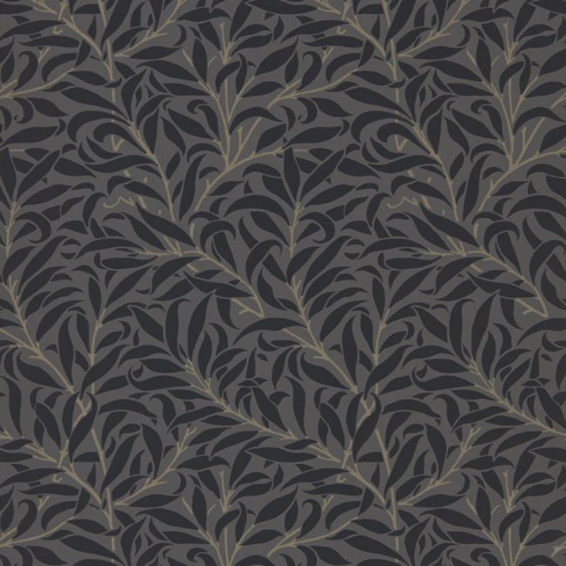 Pure Willow Bough Wallpaper - Charcoal/Black - 216026 - Morris & Co