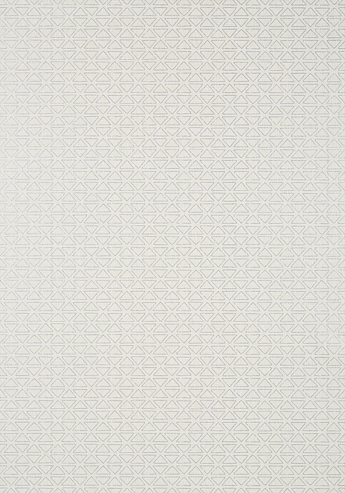 Pyramid Wallpaper - Metallic Silver on Flax - AT9692 - Anna French