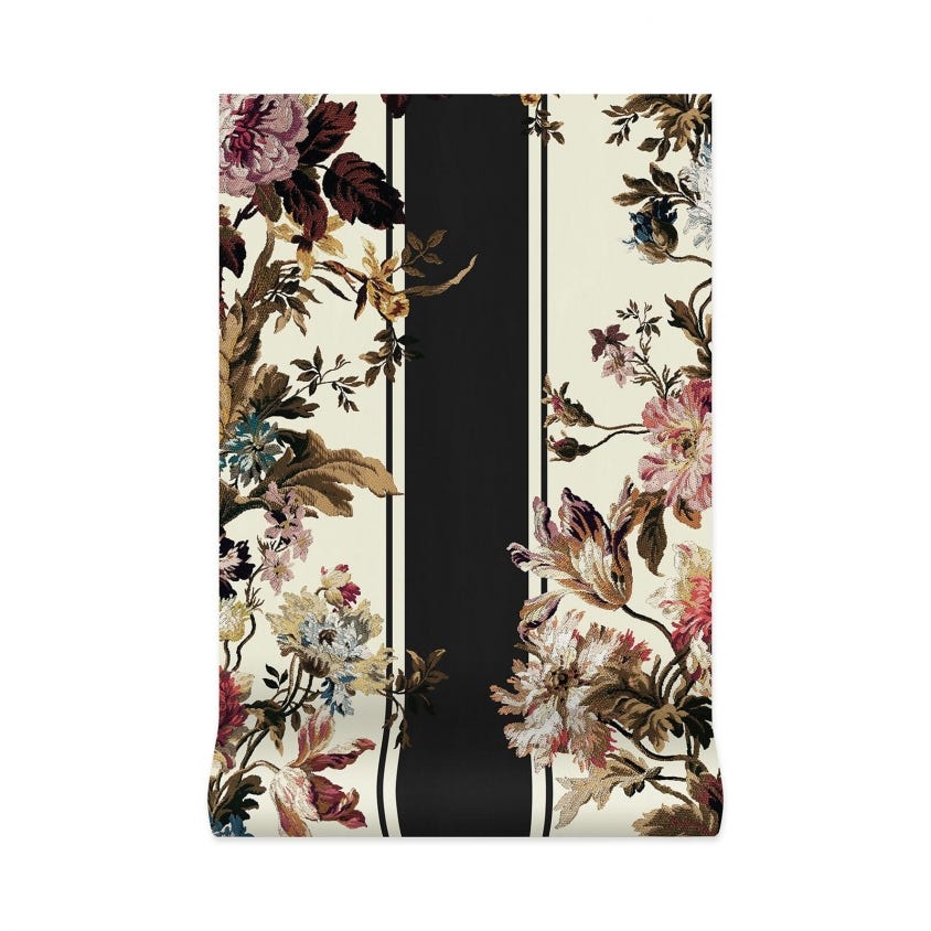 ROSETTA GARLAND Wallpaper - Noir - House of Hackney