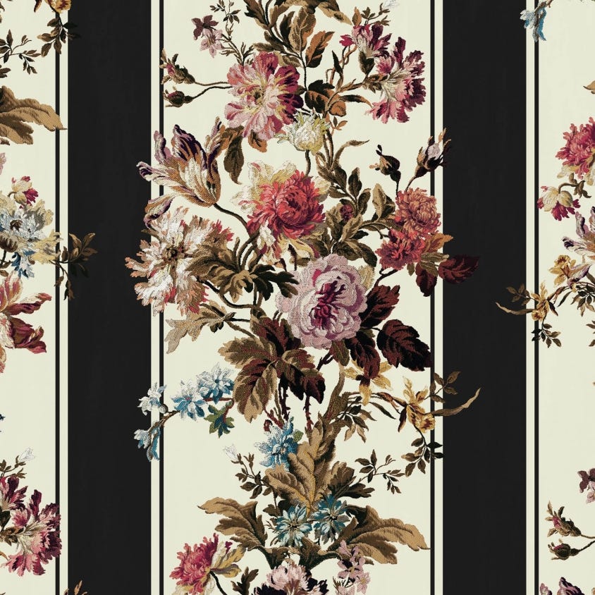 ROSETTA GARLAND Wallpaper - Noir - House of Hackney