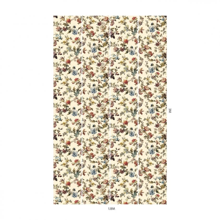 ROSETTA Wallpaper - Ecru - House of Hackney