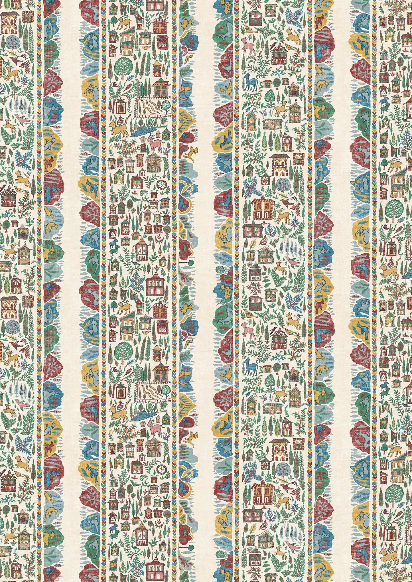 Ravi Ribbon Wallpaper - Garland - Lewis & Wood