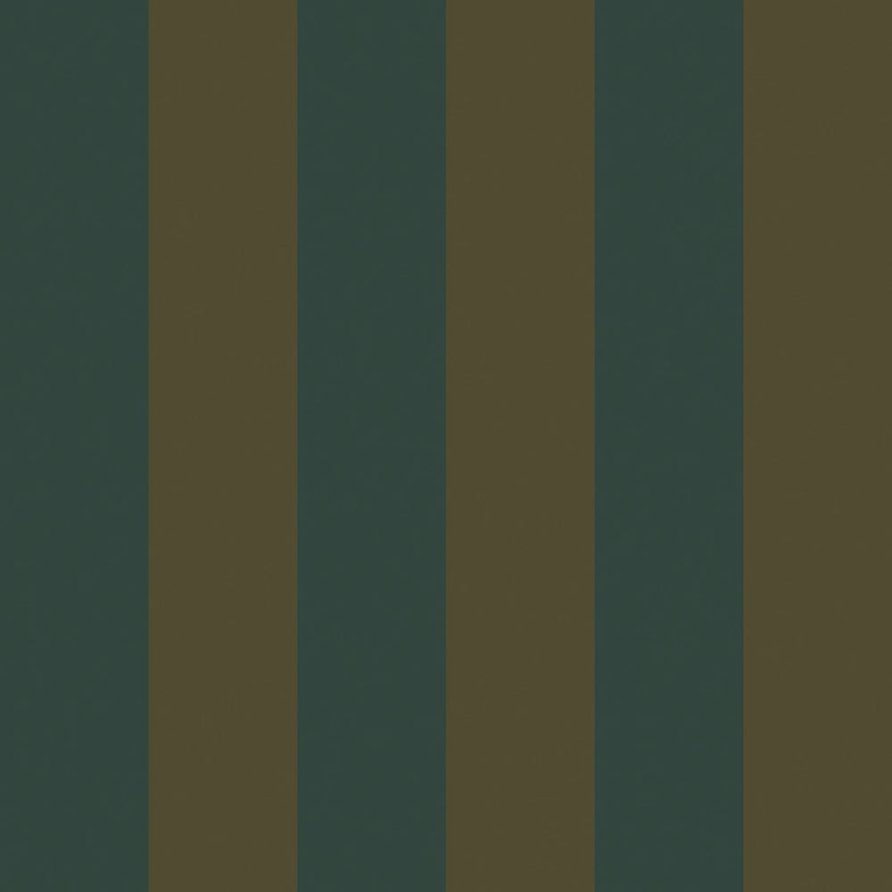 Regent Stripe Wallpaper - Gentleman Green & Pine Green - Lucie Annabel