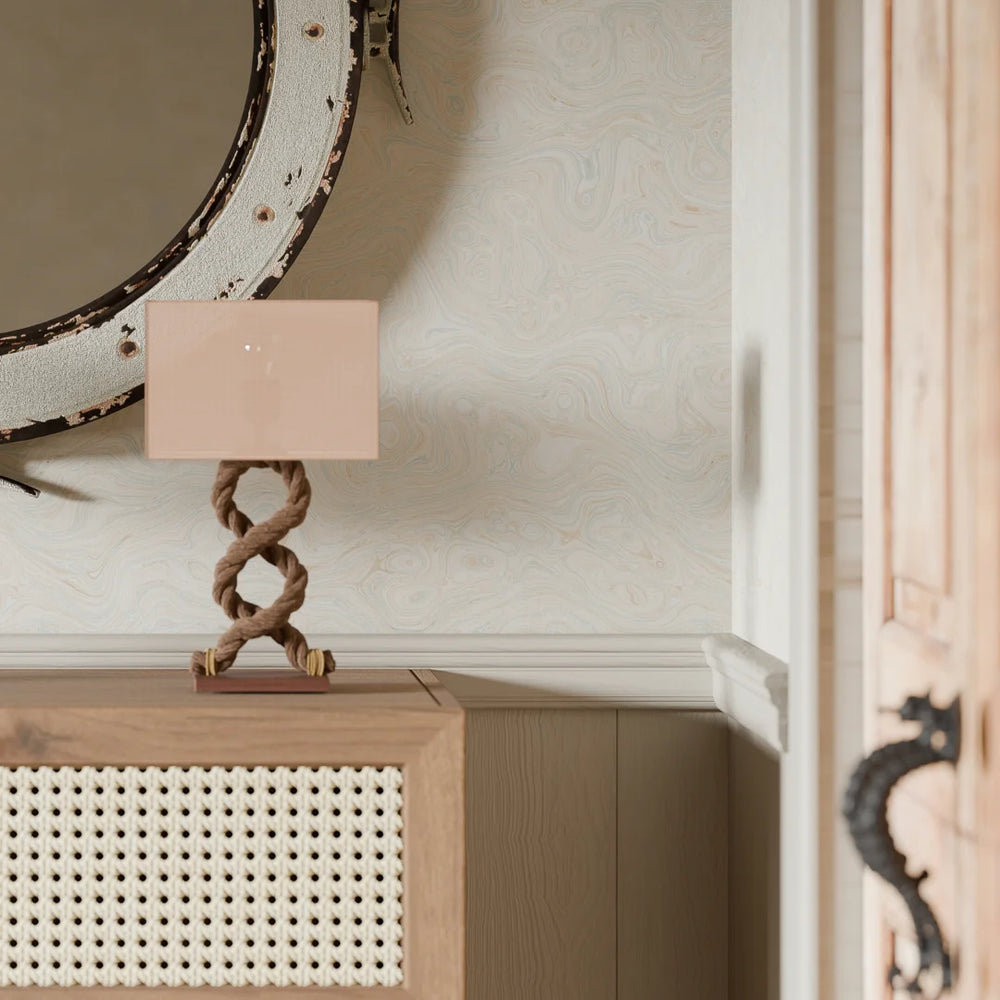 Rockpool Marble Wallpaper - Sand - Lucie Annabel