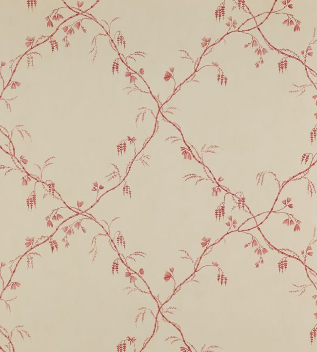 Roussillon Wallpaper - Red - Colefax & Fowler