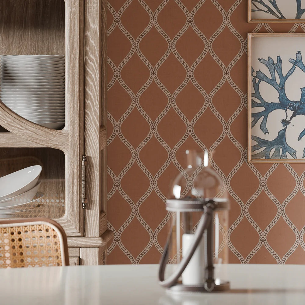 Royal Dockyard Wallpaper - Autumn Spice - Lucie Annabel