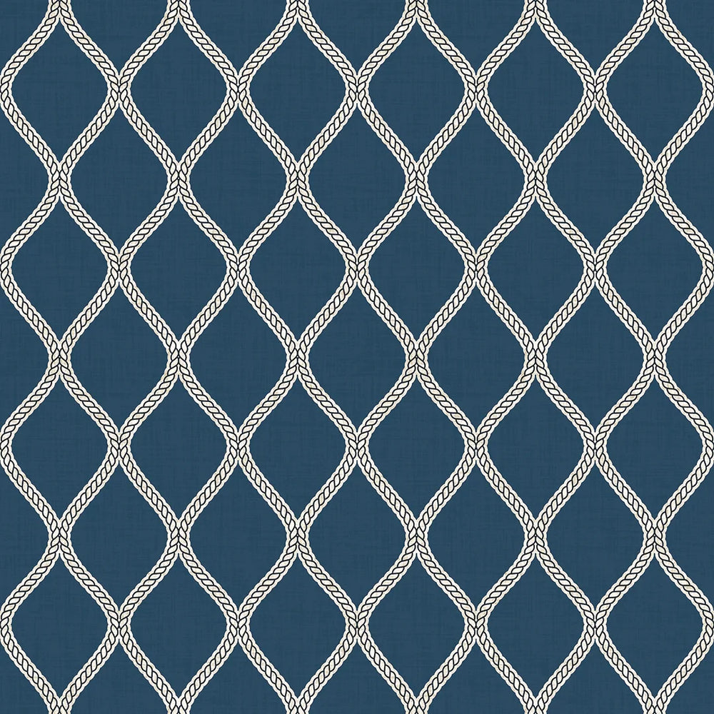 Royal Dockyard Wallpaper - Classic Navy - Lucie Annabel