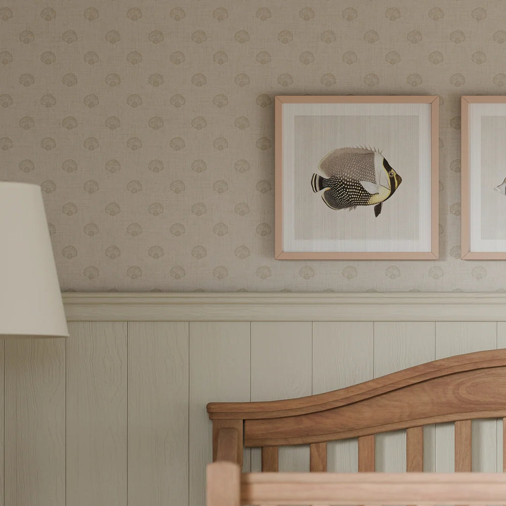 Runswick Bay Wallpaper - Sand - Lucie Annabel