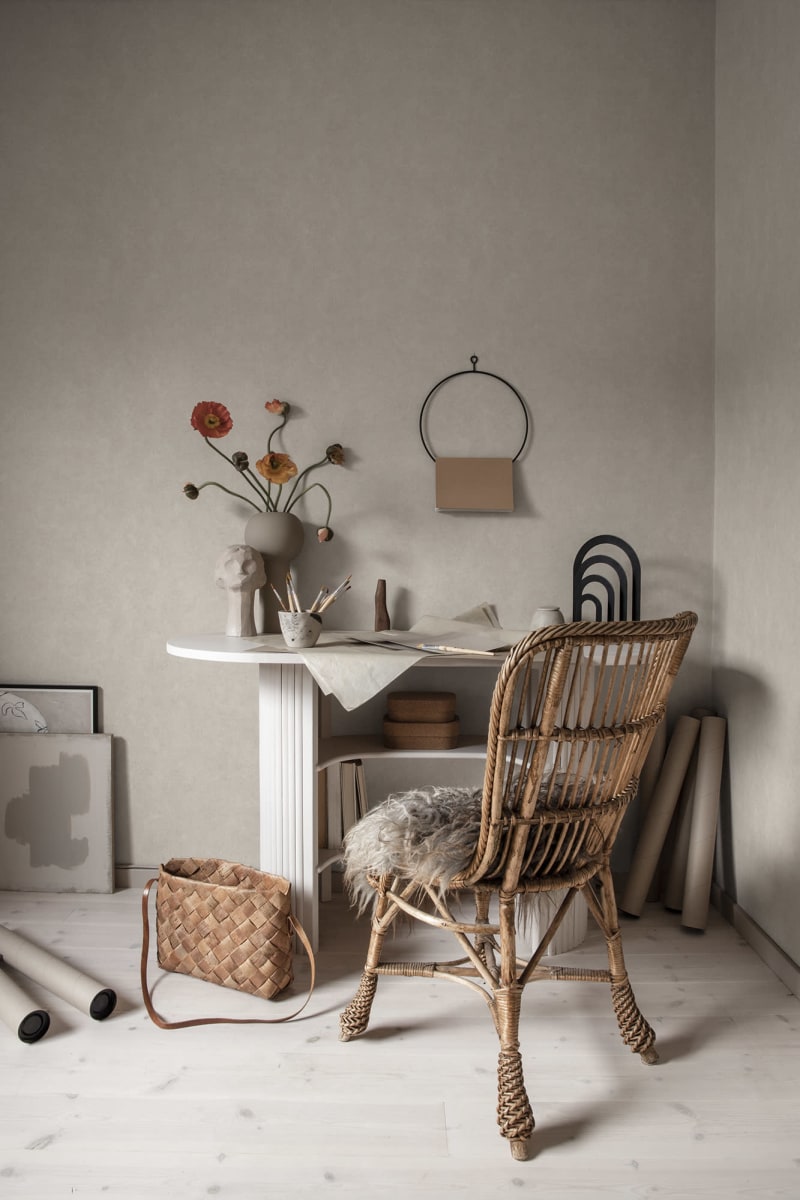 Kalk Wallpaper - Cream - Sandberg