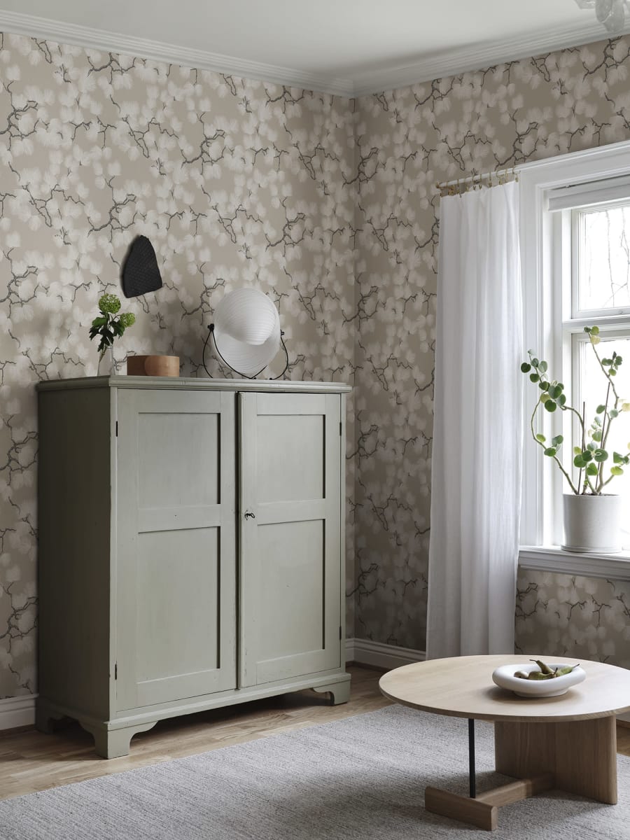 Pine Wallpaper - Sand -  Sandberg