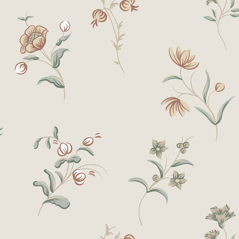 Hanna Wallpaper - Cream - Sandberg