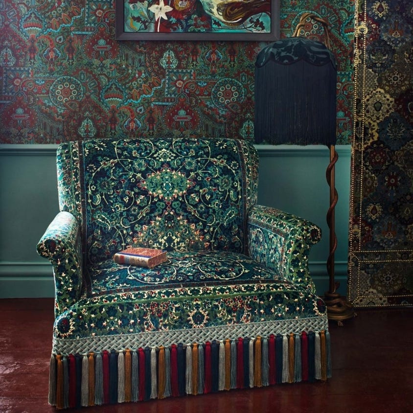 SHAMBALA Wallpaper - Emerald - House of Hackney