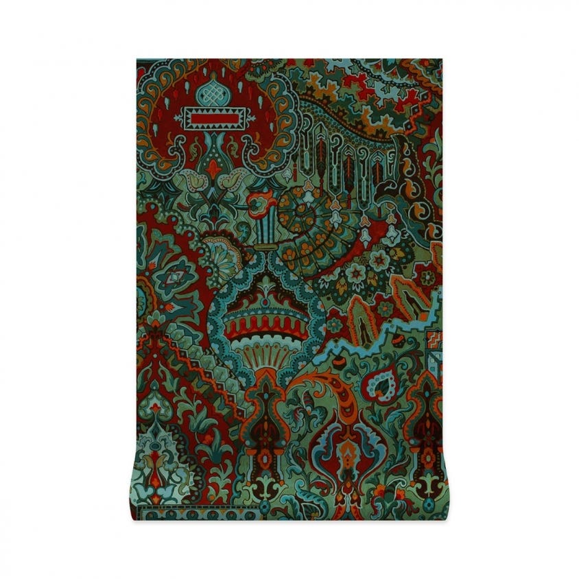 SHAMBALA Wallpaper - Emerald - House of Hackney