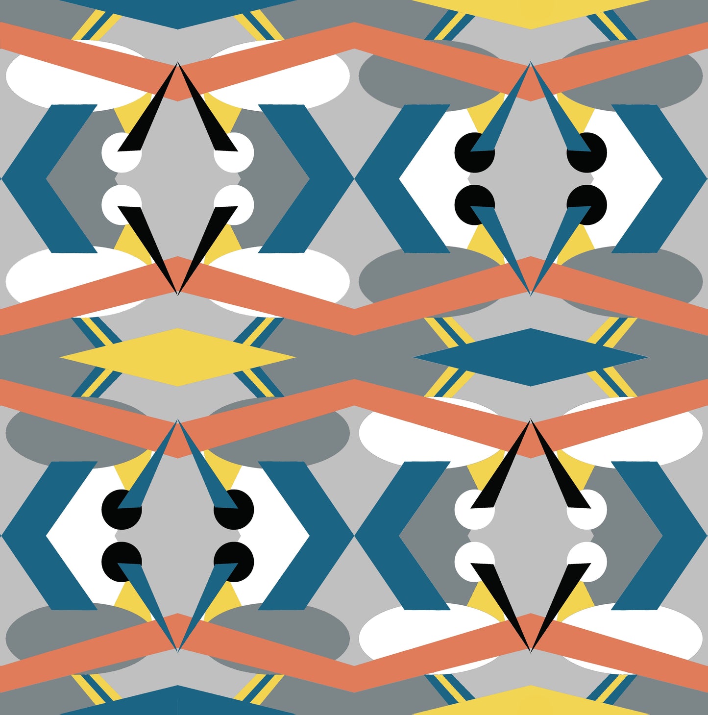 St Johns Fabric - Teal - Petronella Hall