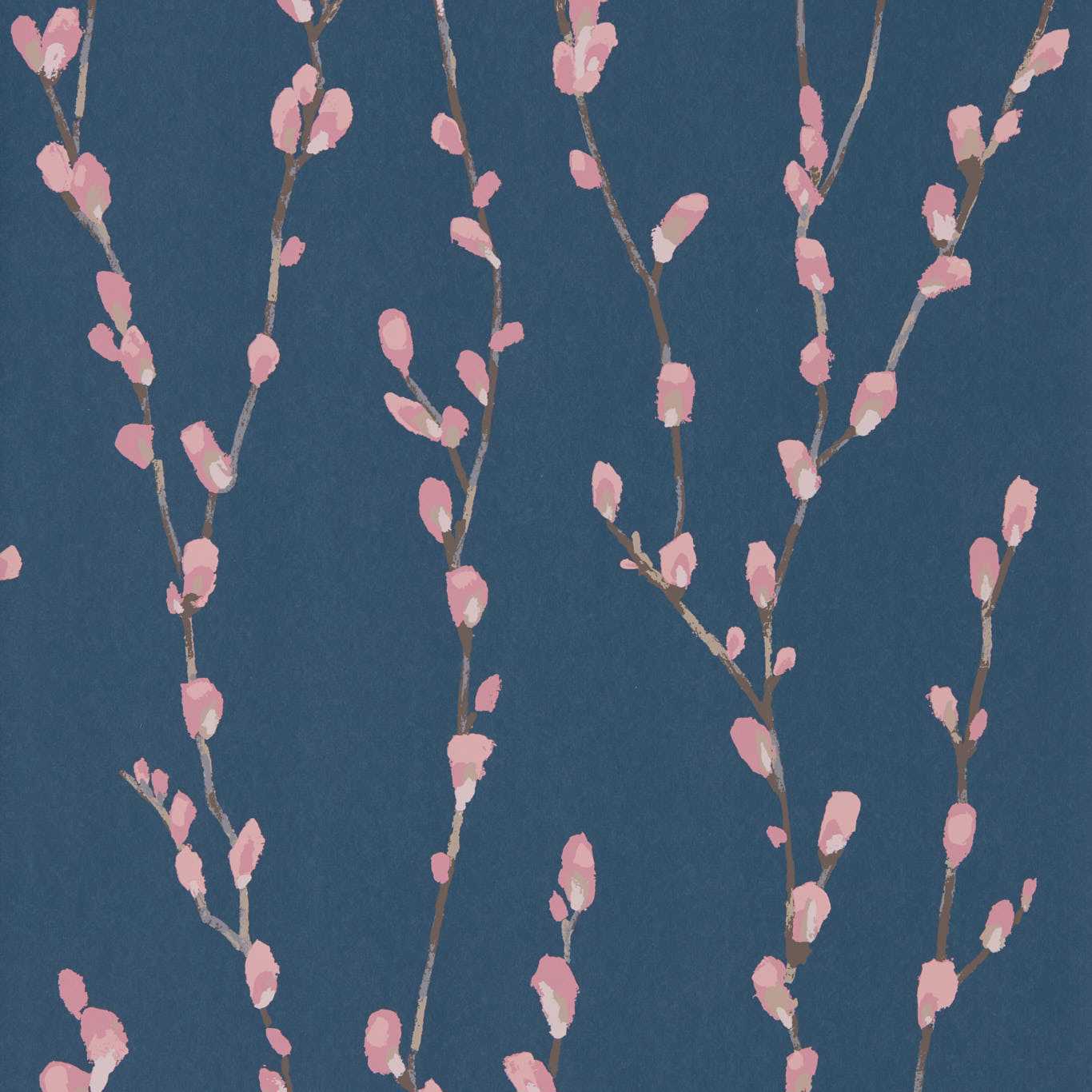 Salice Wallpaper - Rose/Navy - HSTO111471 - Harlequin