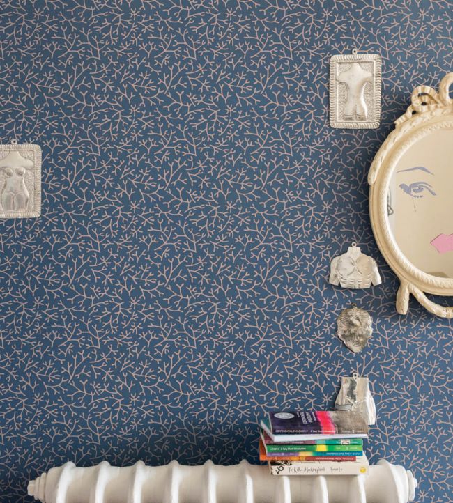 Samphire Wallpaper - Stiffkey Blue - 4005 - Farrow & Ball