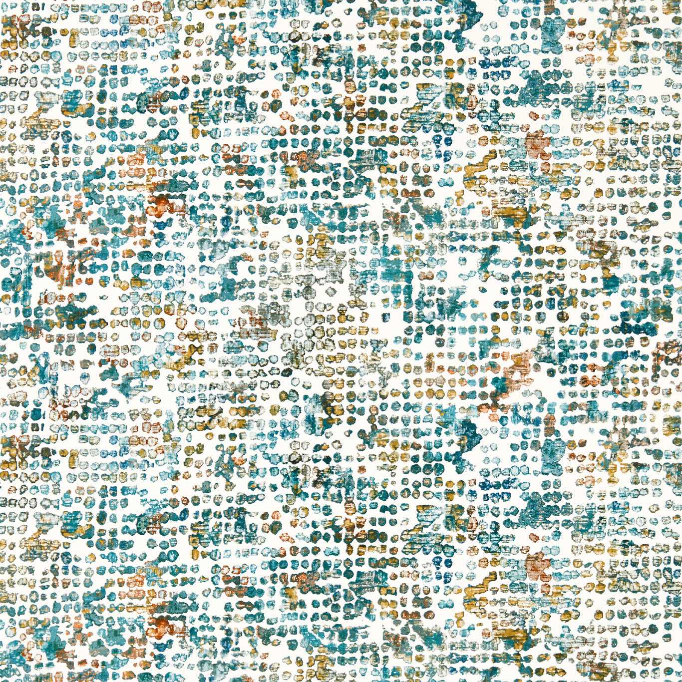 Scintilla Wallpaper - Teal/Spice - Clarke & Clarke