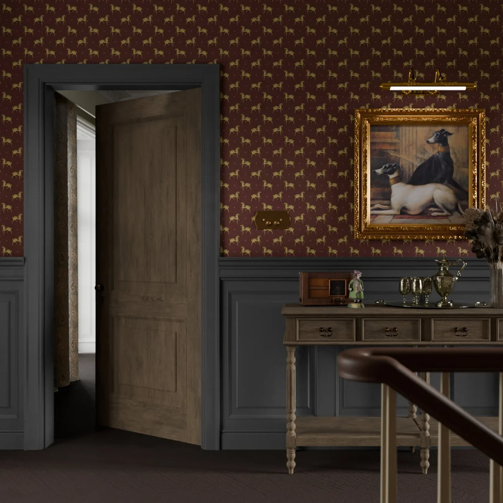 Seabiscuit Wallpaper - Garnet - Lucie Annabel