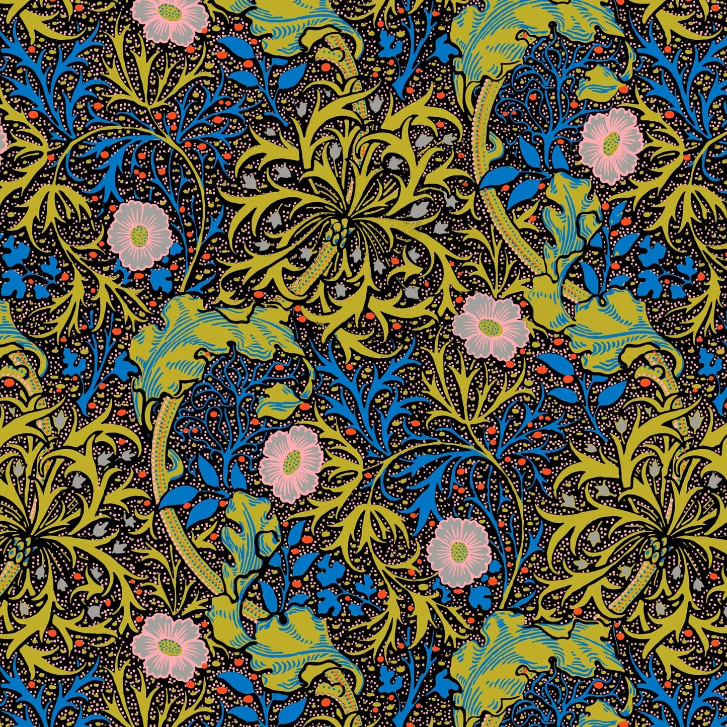 Seaweed Wallpaper - Lime - House of Hackney