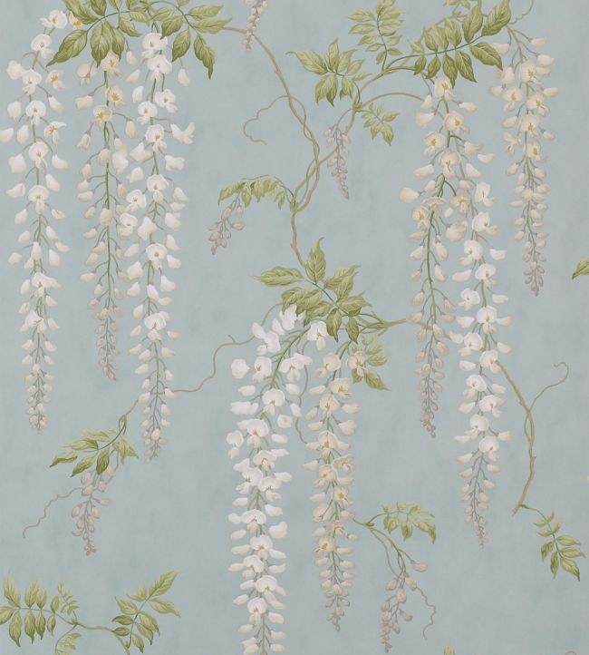 Seraphina Wallpaper - Aqua - Colefax & Fowler