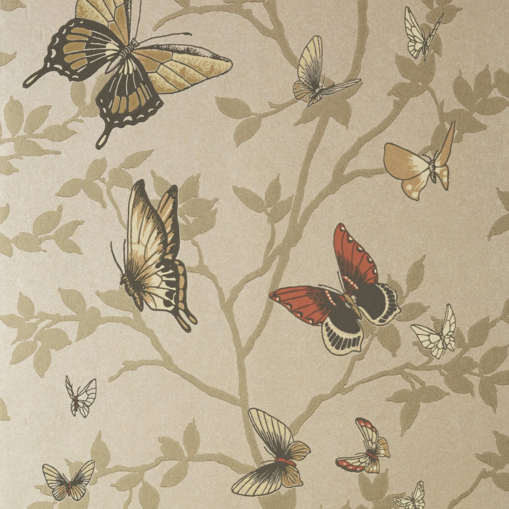 Seraphina Wallpaper - Metallic Champagne - AT6024 - Anna French
