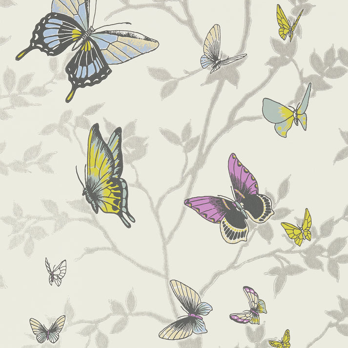 Seraphina Wallpaper - Metallic Silver - AT6025 - Anna French