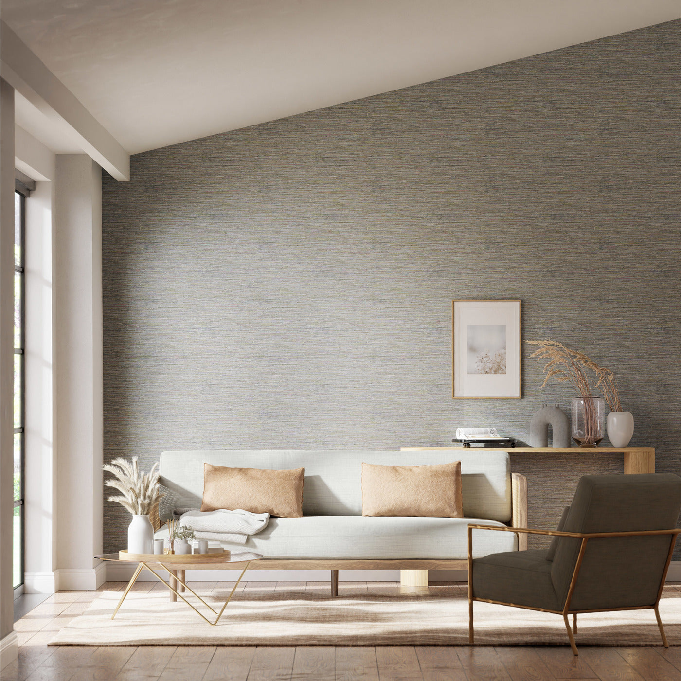 Seri Wallpaper - Pebble/Mist - EANV111863 - Harlequin