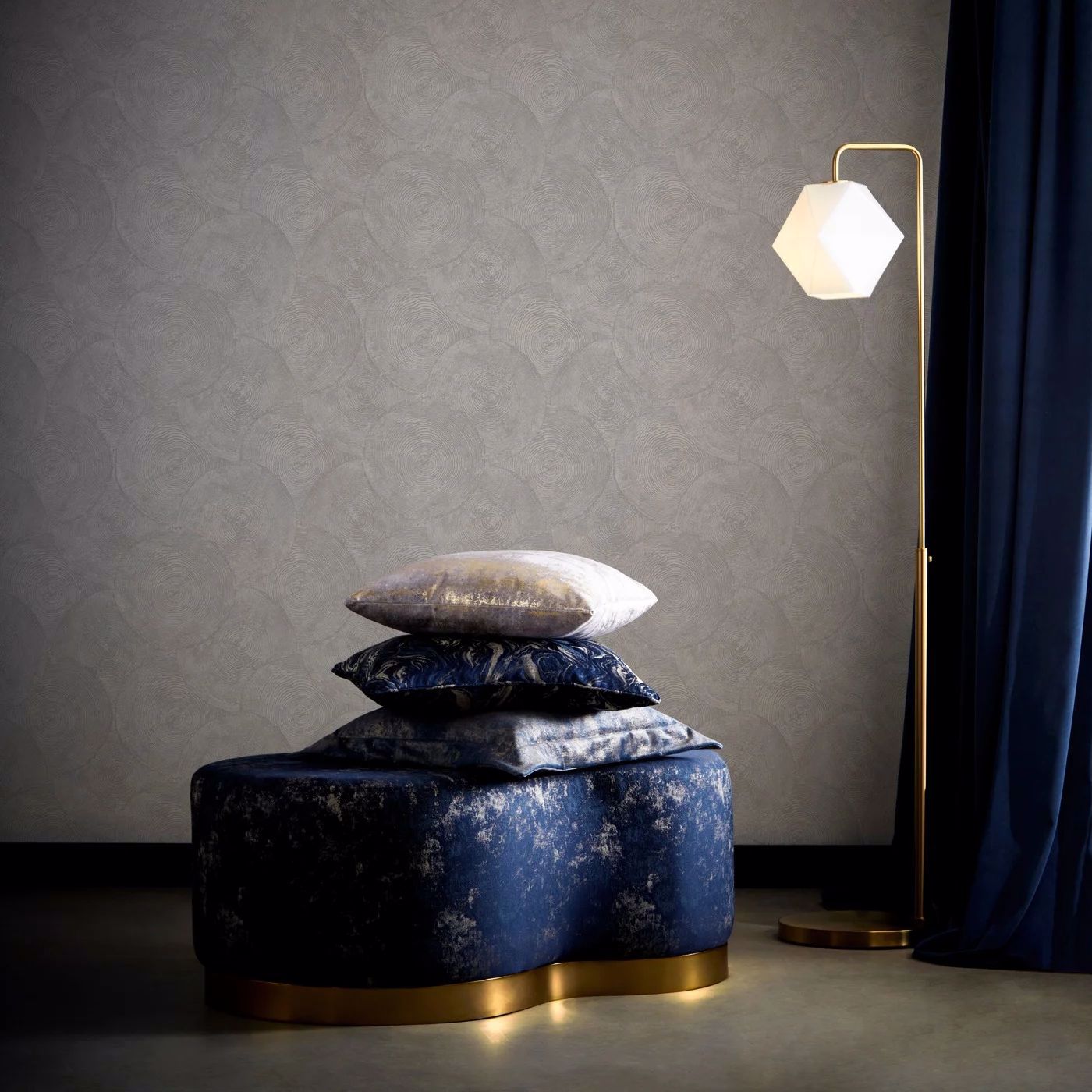 Silvan Wallpaper - Putty - Clarke & Clarke