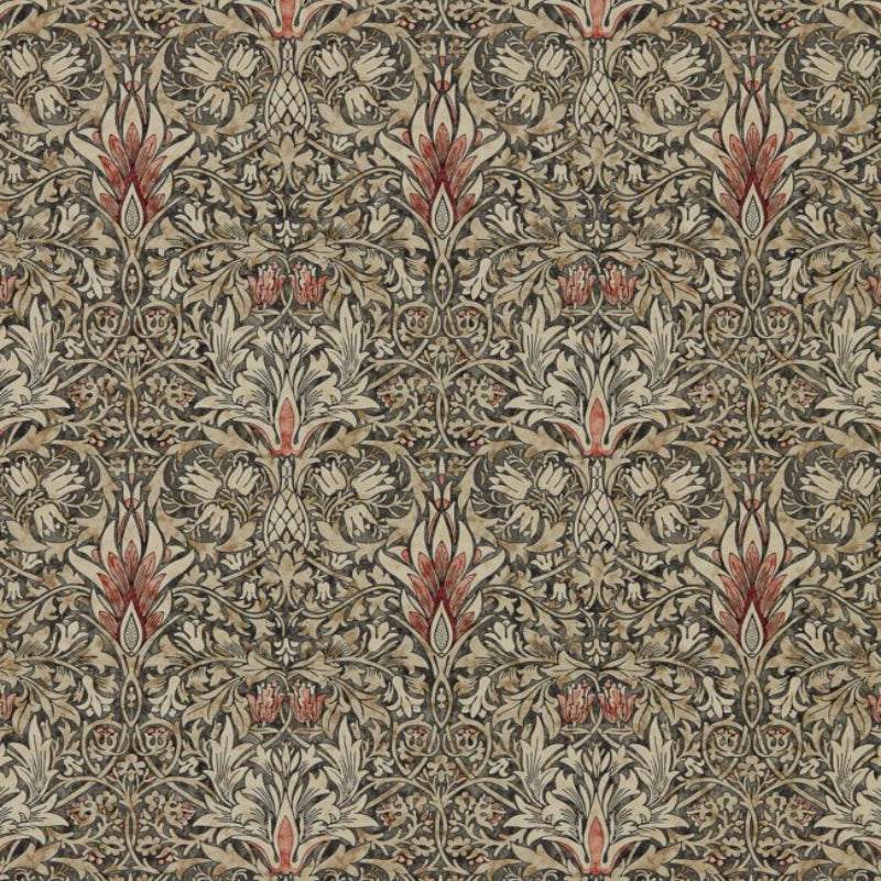 Snakeshead Wallpaper - Charcoal/Spice - 216425 - Morris & Co