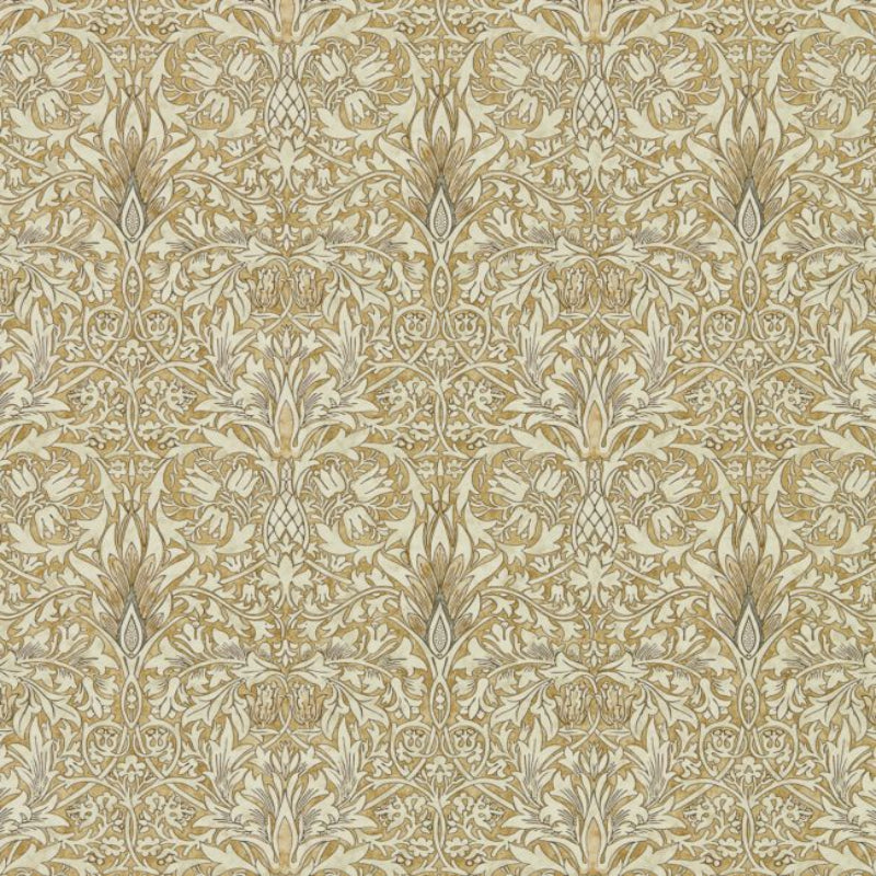 Snakeshead Wallpaper - Gold/Linen - 216429 - Morris & Co