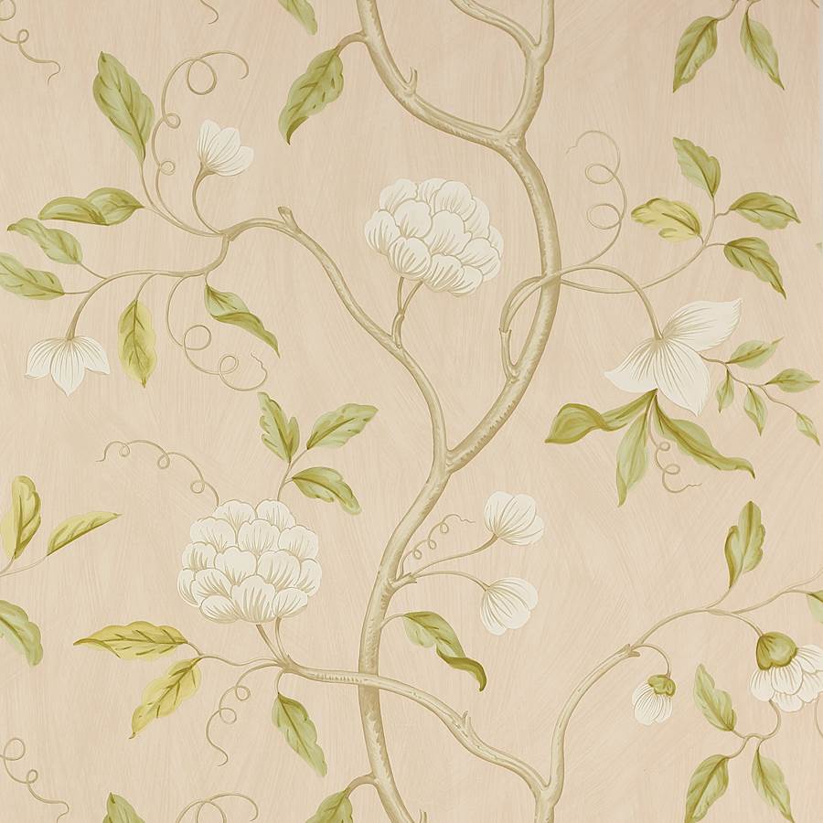 Snow Tree Wallpaper - Old Pink - Colefax & Fowler