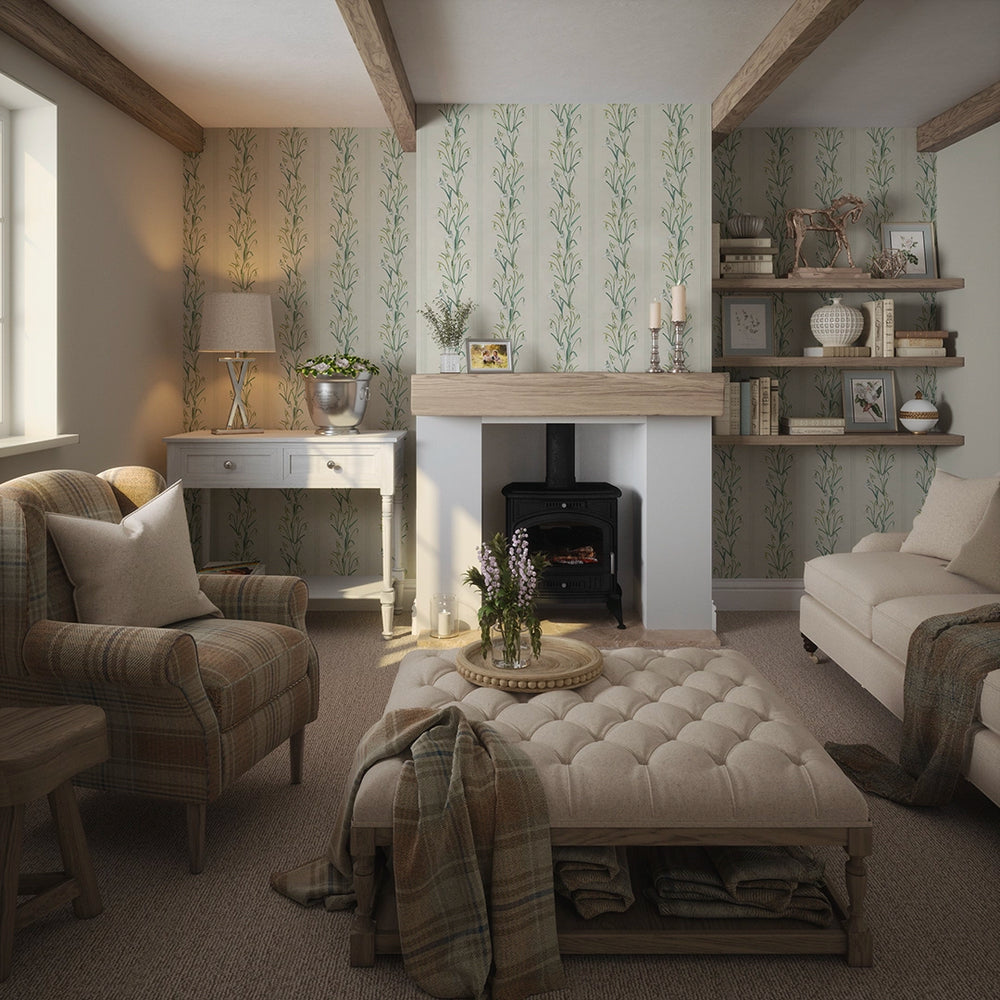Snowdrop Wallpaper - Cream - Lucie Annabel