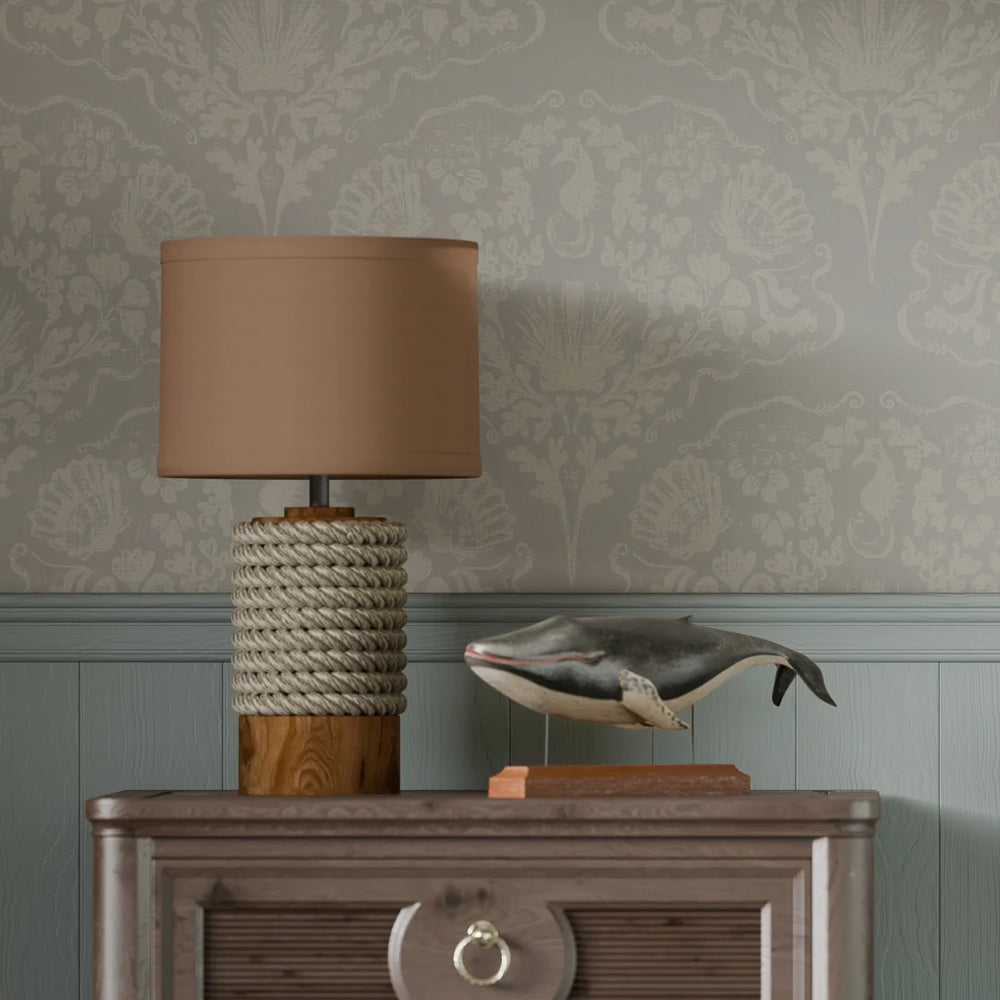 St. Mawes Lace Wallpaper - Shades of Mineral - Lucie Annabel