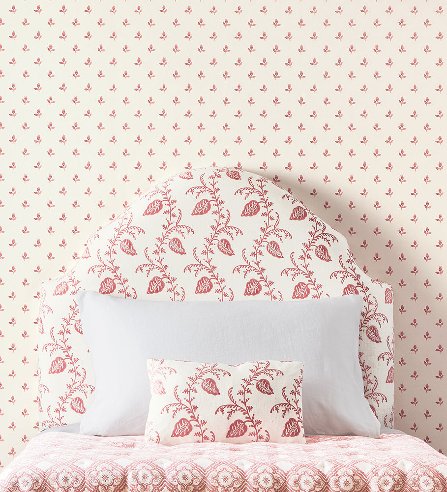 Sudbury Park Wallpaper - Raspberry - Colefax & Fowler