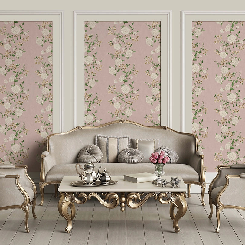 Summer in Peony Park Wallpaper - Blush Pink - Lucie Annabel