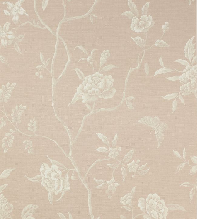 Swedish Tree Wallpaper - Pink - Colefax & Fowler
