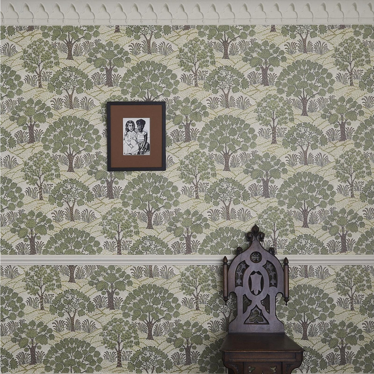 TREES PLEASE Wallpaper - Ecru - House of Hackney