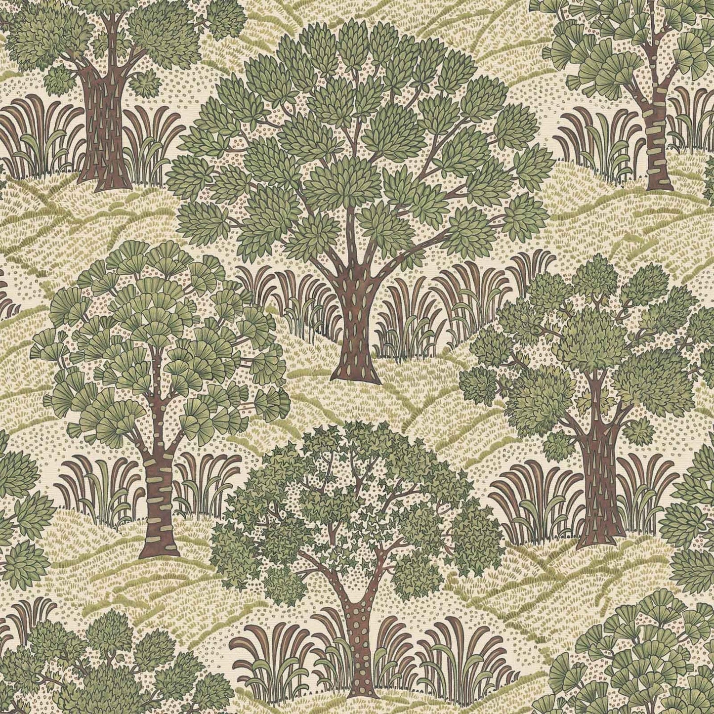 TREES PLEASE Wallpaper - Ecru - House of Hackney