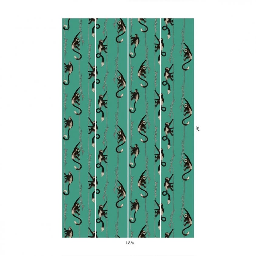 TROOP Wallpaper - Parakeet-Green - House of Hackney